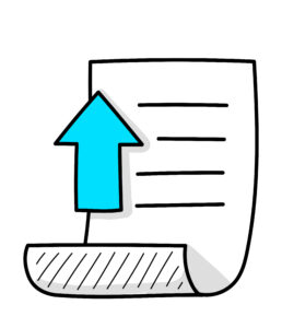 Dokument mit Diagramm als Symbol für transparente Auswertung digitaler Leistungen